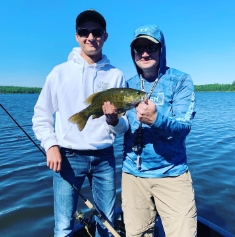 Dr. Kobza and son fishing