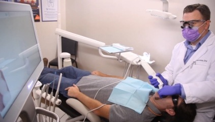 Falls City Dentist working with patient
